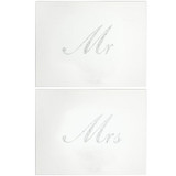 Silver Mr & Mrs Placemats Silver Mr & Mrs Placemats
