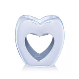 Ava May Heart Shaped Burner - Pearlised White