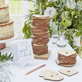 Wooden Stacking Heart Wedding Guest Book Alternative Wooden Stacking Heart Wedding Guest Book Alternative