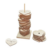 Wooden Stacking Heart Wedding Guest Book Alternative Wooden Stacking Heart Wedding Guest Book Alternative