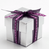 Silver Silk Square Box & Lid 50x50x50mm Silver Silk Square Box & Lid 50x50x50mm