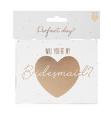 Gold & white Bridesmaid Cards (Pack of 5) Gold & white Bridesmaid Cards (Pack of 5)