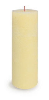 Sunny Yellow Bolsius Rustic Shine Pillar Candle (190 x 68mm)