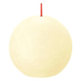 Butter Yellow Bolsius Rustic Shine Ball Candle (76mm)