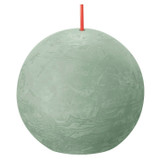 Jade Green Bolsius Rustic Shine Ball Candle (76mm)