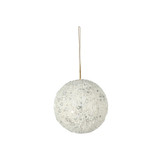 Winter Wonderland White Glitter Bauble (Dia10cm) Winter Wonderland White Glitter Bauble (Dia10cm)