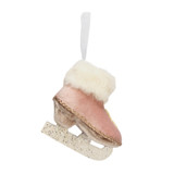 Pink Velvet Ice Skate Hanging Decoration Pink Velvet Ice Skate Hanging Decoration