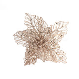 Rose Poinsettia Filigree with Clip (Dia22cm) Rose Poinsettia Filigree with Clip (Dia22cm)