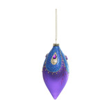 Purple and Blue Glass Droplet Bauble (H12cm) Purple and Blue Glass Droplet Bauble (H12cm)