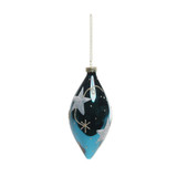 Midnight Blue Glass Droplet Bauble (H12cm) Midnight Blue Glass Droplet Bauble (H12cm)