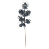Navy Glitter Feather Stem (H75cm) Navy Glitter Feather Stem (H75cm)