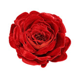 Red Vintage Velvet Rose with Clip (Dia15cm) Red Vintage Velvet Rose with Clip (Dia15cm)