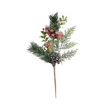 Foliage, Red Berry & Cone Pick (H38cm) Foliage, Red Berry & Cone Pick (H38cm)