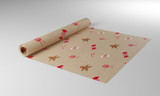 Nat Kraft Candycane Paper (50cmx100m) Nat Kraft Candycane Paper (50cmx100m)