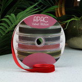 Bright Red Velvet Ribbon (15mm x 20m) Bright Red Velvet Ribbon (15mm x 20m)