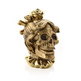 Gold Skull Resin Figurine Gold Skull Resin Figurine