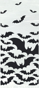 Pack of 20 Black Bats Halloween Cello Bags Pack of 20 Black Bats Halloween Cello Bags