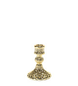 Flora Candlestick - Electroplate Gold Glass (10cm) Flora Candlestick - Electroplate Gold Glass (10cm)
