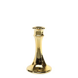 Genevive Candlestick- Electroplate Gold Glass (15cm)