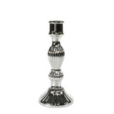 Amaya Candlestick- Electroplate Silver Glass (20cm) Amaya Candlestick- Electroplate Silver Glass (20cm)