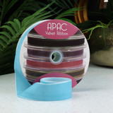 Baby Blue Velvet Ribbon (38mm x 20m) Baby Blue Velvet Ribbon (38mm x 20m)
