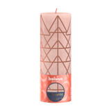 Bolsius Pink & Print Rustic Silhouette Candle (190mm x 68mm)