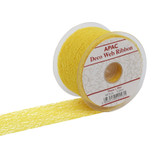 Yellow Deco Web Ribbon (70mm x 20m)