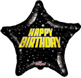Holographic Space Themed Birthday Balloon  - 18 Inch
