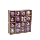 Pink Baubles Assorted Pack (5cm/2.5cm) (30 pieces) Pink Baubles Assorted Pack (5cm/2.5cm) (30 pieces)