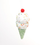 Ice-Cream Cone ORN Green (4.5inch) Ice-Cream Cone ORN Green (4.5inch)