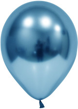 Blue Chrome Latex Balloon - 12 inch (Pk 50) Blue Chrome Latex Balloon - 12 inch (Pk 50)