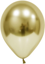 Gold Chrome Latex Balloon - 12 inch (Pk 50) Gold Chrome Latex Balloon - 12 inch (Pk 50)