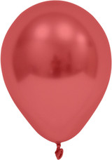 Red Chrome Round Shape Latex Balloon - 6 inch (Pk 50) Red Chrome Round Shape Latex Balloon - 6 inch (Pk 50)