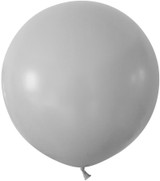 Grey Jumbo Latex Balloon - 24 inch (Pk 3) Grey Jumbo Latex Balloon - 24 inch (Pk 3)