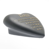 Graveside Grey Heart Plaque - Dad