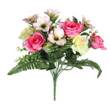 Pink Pembroke Rose and Fern Mixed Bunch Pink Pembroke Rose and Fern Mixed Bunch