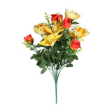 Orange Pembroke Rose and Lily Mixed Bunch Orange Pembroke Rose and Lily Mixed Bunch