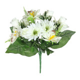 Cream Pembroke Gerbera and Orchid Mixed Bunch Cream Pembroke Gerbera and Orchid Mixed Bunch