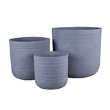 Set of 3 Grey Hortus Tranquil Planters 