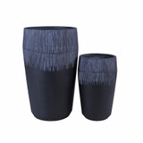 Set of 2 Hortus Horizon Vases (black) 