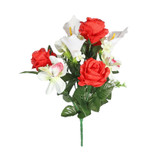 Pembroke Red Orchid and Rose Mixed Bunch Pembroke Red Orchid and Rose Mixed Bunch