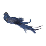 Navy Glitter Bird (23cm) 