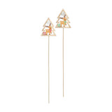 Christmas Tree & Reindeer Wooden Pick (pack of 10) Christmas Tree & Reindeer Wooden Pick (pack of 10)
