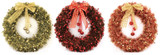 Tinsel Christmas Wreath with Bells (Assorted) Tinsel Christmas Wreath with Bells (Assorted)