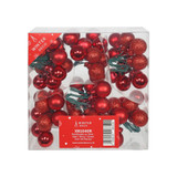 Red Bauble on Wire - Matt/Shiny/Glitter (Pack of 72) Red Bauble on Wire - Matt/Shiny/Glitter (Pack of 72)