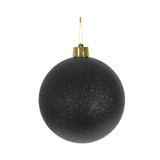Black Glitter Shatterproof Bauble (20cm) Black Glitter Shatterproof Bauble (20cm)