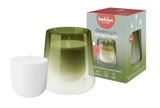 Green Glass Bolsius Clean Light Starter Kit - Gardenia & Fig Green Glass Bolsius Clean Light Starter Kit - Gardenia & Fig