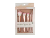 Pink Chrome Makeup Brush Set (5pcs) Pink Chrome Makeup Brush Set (5pcs)