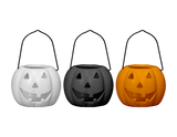 Halloween Pumpkin Tealight Holder with Handle (10cm) (Assorted Designs) Halloween Pumpkin Tealight Holder with Handle (10cm) (Assorted Designs)