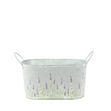 Zinc Oval Trough Lavender Print (H12 x L22cm)